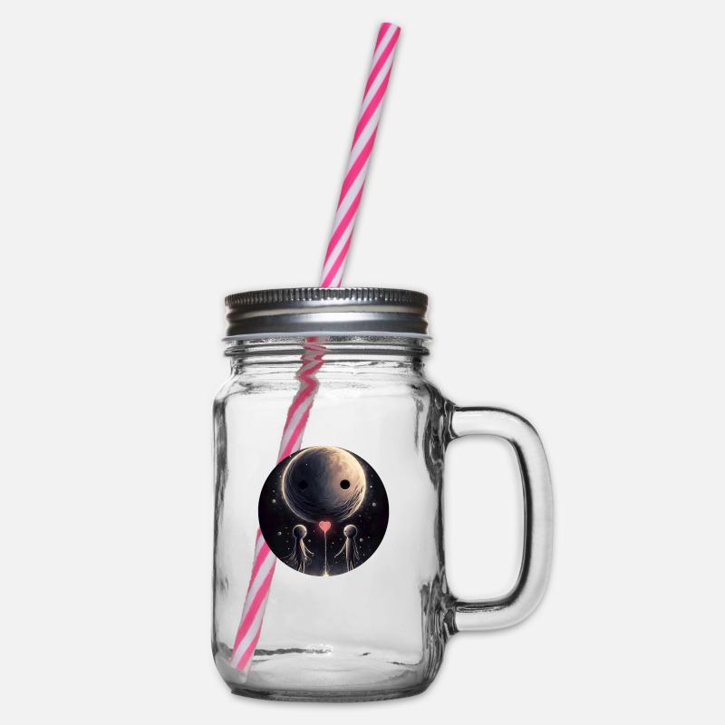 Planet der Hoffnung - Henkelglas mit Schraubdeckel - Klar