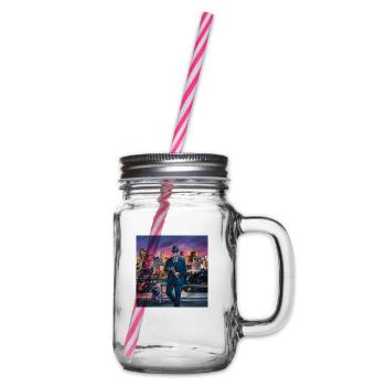 LA GANSTA - Henkelglas mit Schraubdeckel - Klar - Rechts