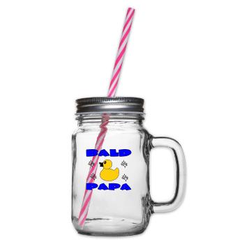 BALD PAPA - Glass jar with handle and screw cap - clear - Right