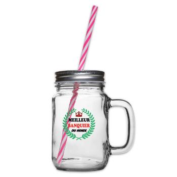 MEILLEUR BANQUIER DU MONDE - Bocal à boisson - transparent - Droite