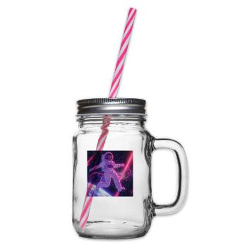 Impression de mode de haute qualité de fille anime des années 80 - Bocal à boisson - transparent - Droite