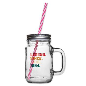 Legende seit Juni 1984 - Henkelglas mit Schraubdeckel - Klar - Rechts