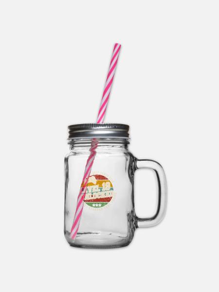 Original 2005 19. Geburtstag Retro Geschenk - Henkelglas mit Schraubdeckel - Klar