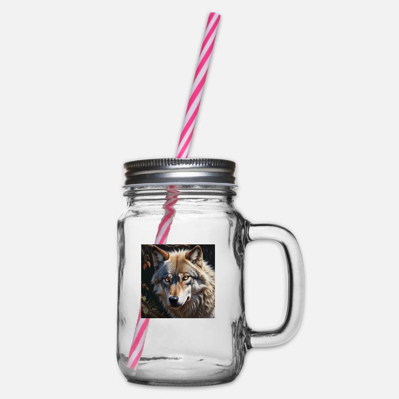 Wolf - Henkelglas mit Schraubdeckel - Klar