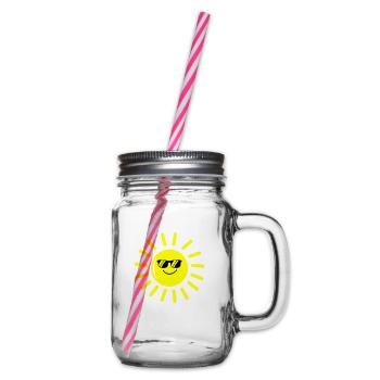 sonne cool - Henkelglas mit Schraubdeckel - Klar - Rechts