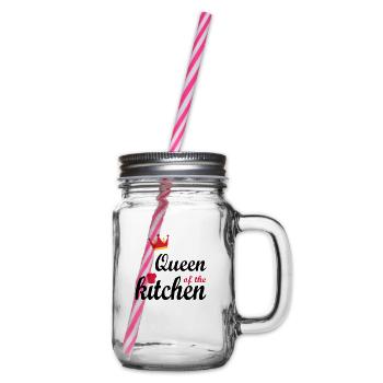 Weihnachtsgeschenke für Frauen - Henkelglas mit Schraubdeckel - Klar - Rechts