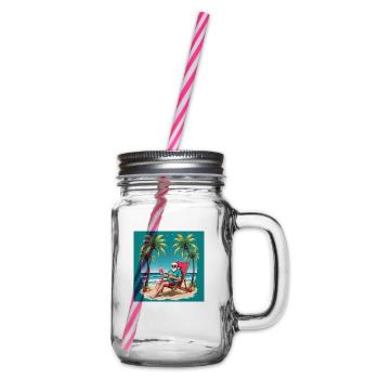 Père Noël piscine Cadeaux amusants Noël - Bocal à boisson - transparent - Droite