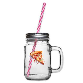 pizza - Bocal à boisson - transparent - Droite
