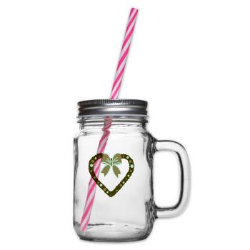 Christmas Decorations Green - Glass jar with handle and screw cap - clear - Right