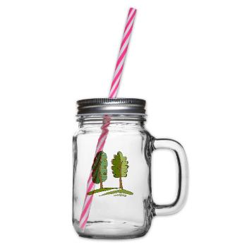 Baum - Henkelglas mit Schraubdeckel - Klar - Rechts