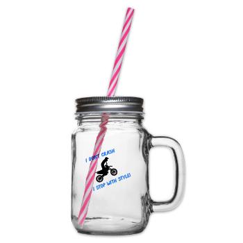 Arrêt de motocross avec style - Bocal à boisson - transparent - Droite