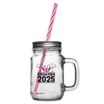 kroatien 2025 - Henkelglas mit Schraubdeckel - Klar - Rechts