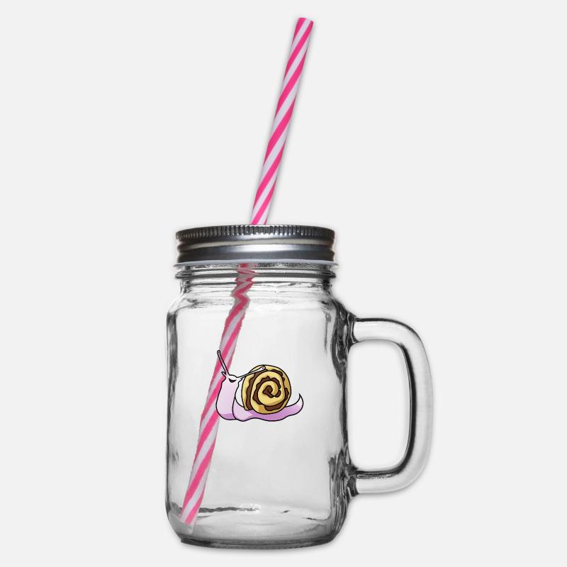 Zimtschnecke - Henkelglas mit Schraubdeckel - Klar