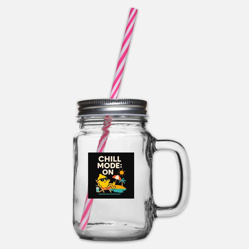 Chill Mode : ON – Citron en Vacances - Bocal à boisson - transparent