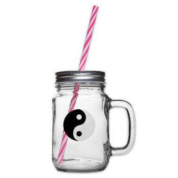 Ying und Yang - Henkelglas mit Schraubdeckel - Klar - Rechts