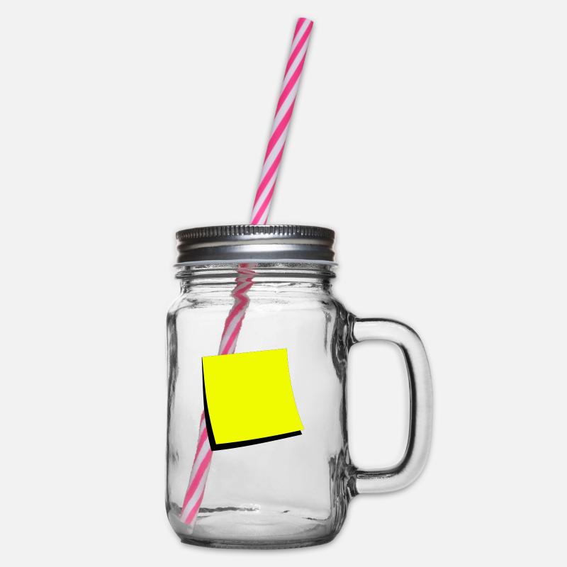 sticky note - add text - Bocal à boisson - transparent