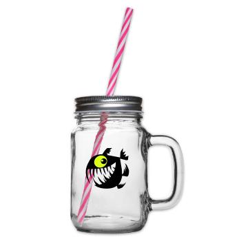 Merry Perry - Glass jar with handle and screw cap - clear - Right