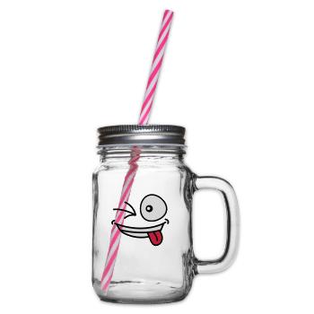 crazy_grin_face - Bocal à boisson - transparent - Droite