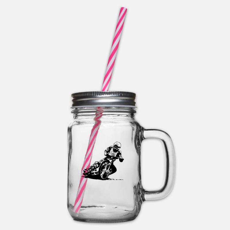 Speedway Driver - Henkelglas mit Schraubdeckel - Klar