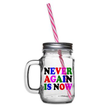 Never again is now - Bocal à boisson - transparent - Gauche