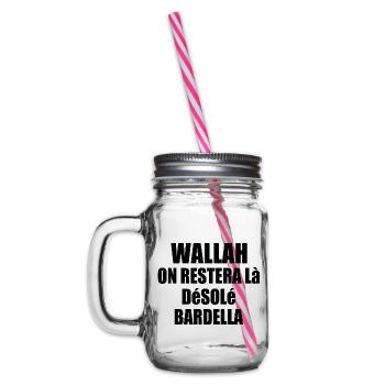 Wallah will leave it at that, sorry Bardella - Glass jar with handle and screw cap - clear - Left