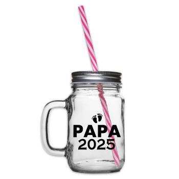 Papa 2025 - Henkelglas mit Schraubdeckel - Klar - Links