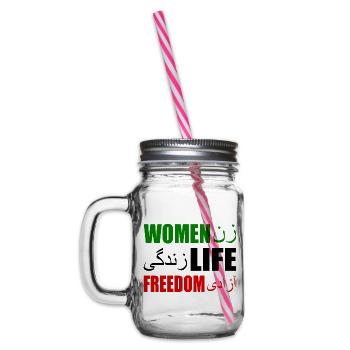 Women life freedom - Bocal à boisson - transparent - Gauche