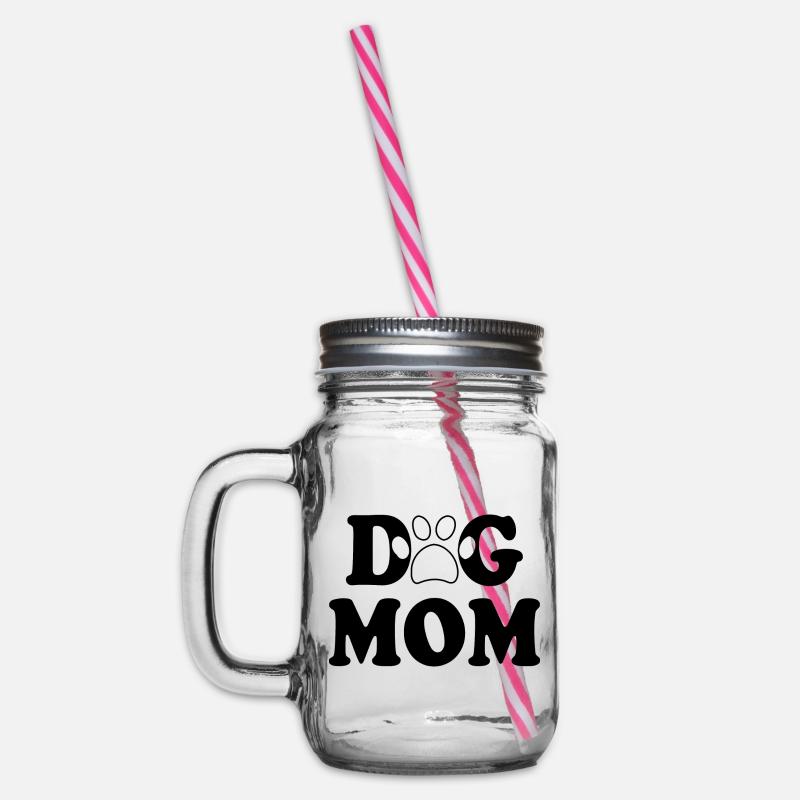 Dog mom - Bocal à boisson - transparent