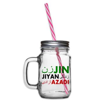Jin jiyan azadi زن زندگی آزادی - Bocal à boisson - transparent - Gauche