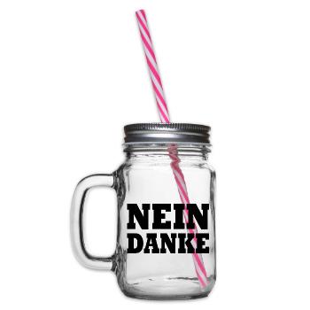 Nein danke - Henkelglas mit Schraubdeckel - Klar - Links