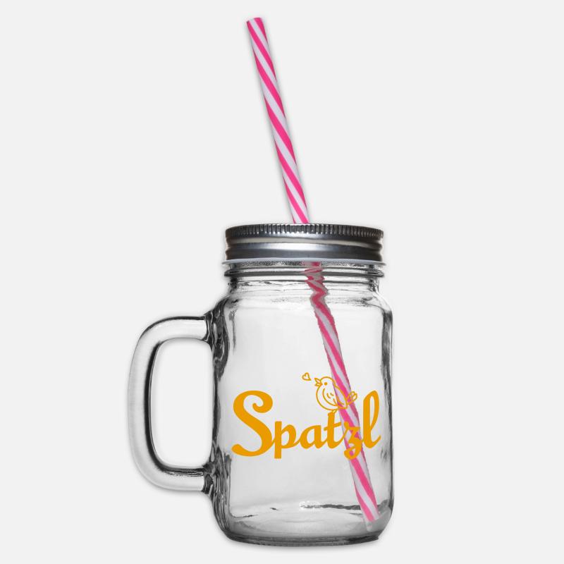 Spatzl - Henkelglas mit Schraubdeckel - Klar