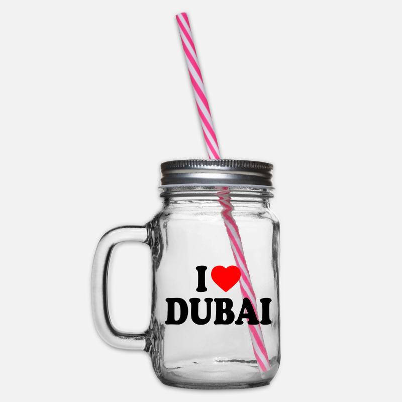 I love Dubai - Bocal à boisson - transparent