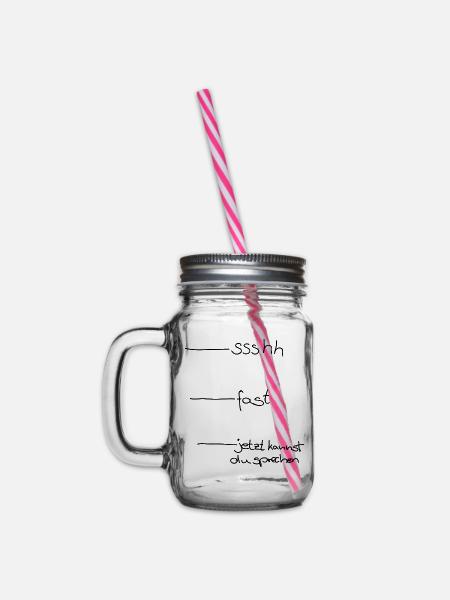Morgenmuffel - Henkelglas mit Schraubdeckel - Klar