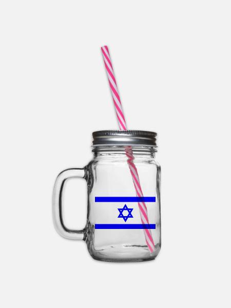 Israel - Henkelglas mit Schraubdeckel - Klar