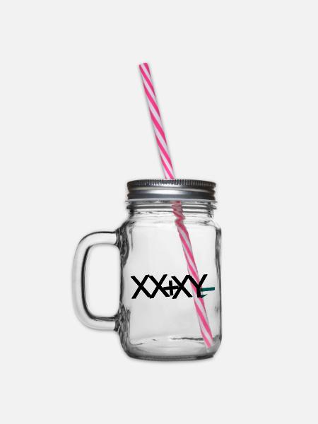 XX+XY - Henkelglas mit Schraubdeckel - Klar