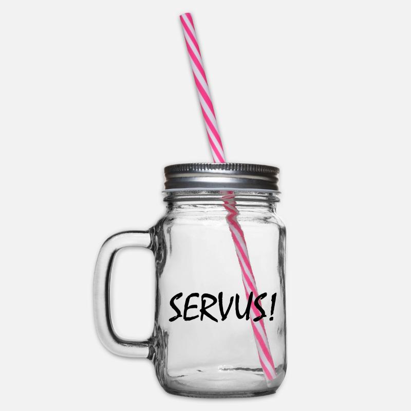 Servus - Henkelglas mit Schraubdeckel - Klar