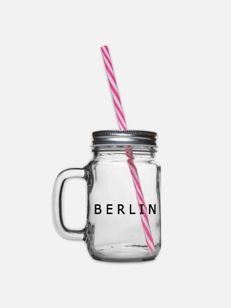 Berlin - Henkelglas mit Schraubdeckel - Klar