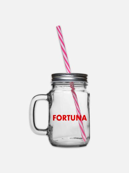 Fortuna - Henkelglas mit Schraubdeckel - Klar
