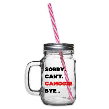 Pardon. Ne. Camogie. au revoir - Bocal à boisson - transparent - Gauche