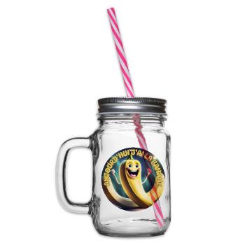 Today I have the Banana - Glass jar with handle and screw cap - clear - Left