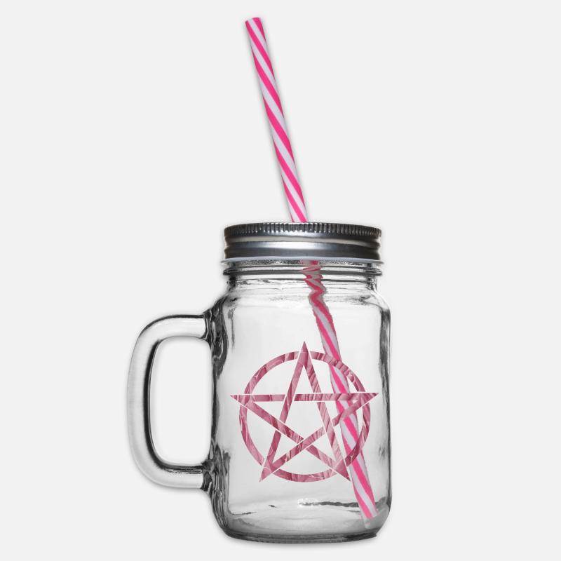 pentagramm e 229 - Henkelglas mit Schraubdeckel - Klar