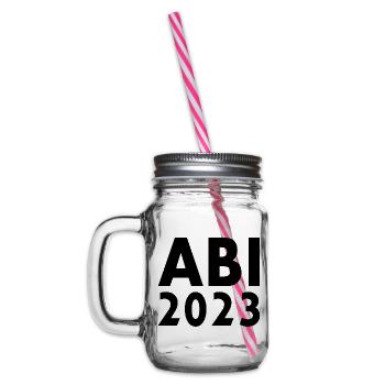 Abi 2023 - Henkelglas mit Schraubdeckel - Klar - Links