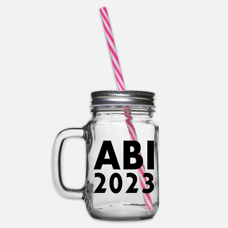 Abi 2023 - Henkelglas mit Schraubdeckel - Klar