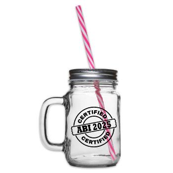 Abi 2025 - Glass jar with handle and screw cap - clear - Left