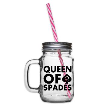 Queen of spades - Bocal à boisson - transparent - Gauche