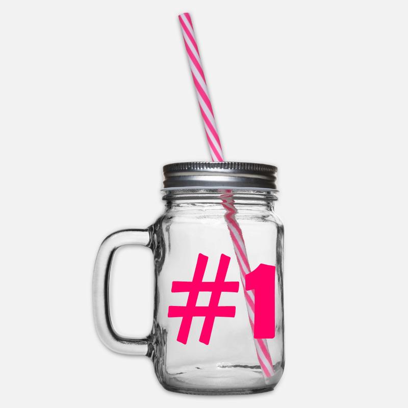 #1 - Henkelglas mit Schraubdeckel - Klar