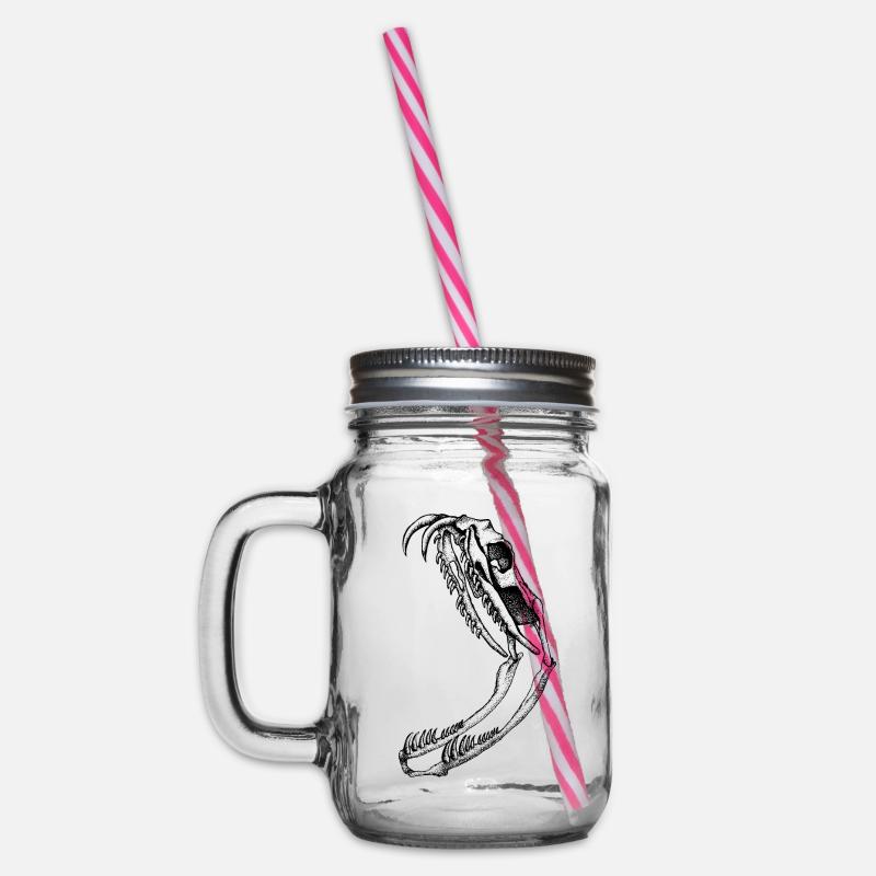 Crâne de serpent - Bocal à boisson - transparent