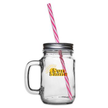 Sun Shine Design Summer - Henkelglas mit Schraubdeckel - Klar - Links