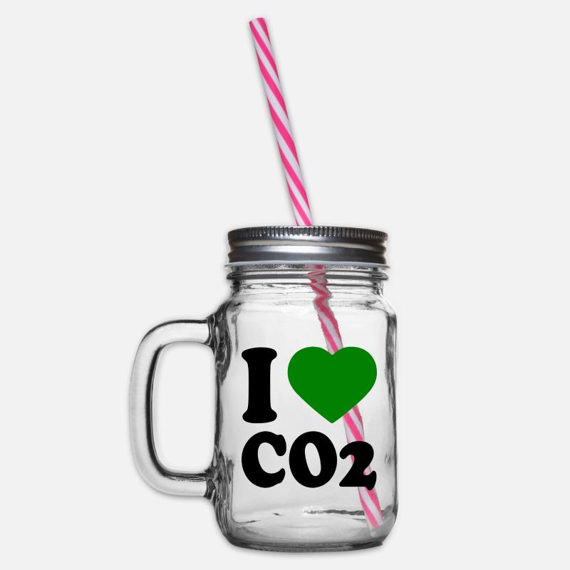 I love co2 - Bocal à boisson - transparent