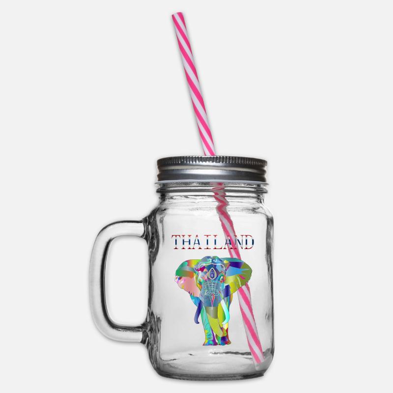 IDÉE CADEAU ÉLÉPHANT DE THAÏLANDE - Bocal à boisson - transparent